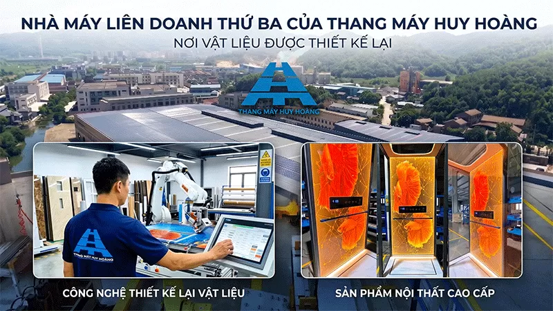 Nhà máy liên doanh thứ ba của thang máy Huy Hoàng - Nơi vật liệu được thiết kế lại (1) (1) (1)